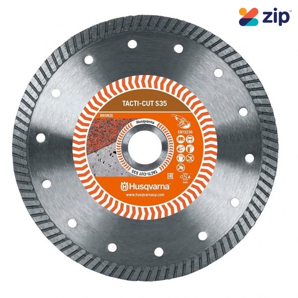 Husqvarna 4.5WAVETURBO - 115(4.5")mm S35 Turbo General Purpose Diamond Blade Tacti-Cut 579820430